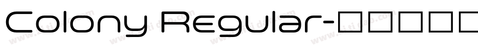 Colony Regular字体转换